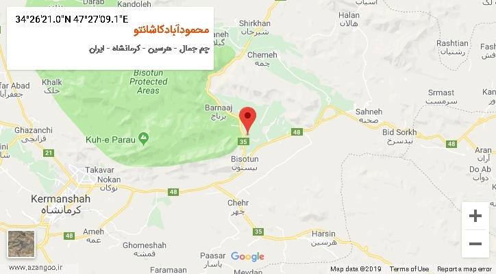 روستای محمودآبادکاشانتو بر روی نقشه