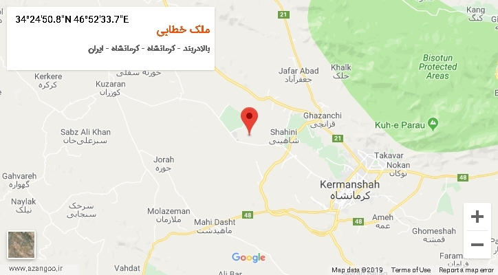 روستای ملک خطابی بر روی نقشه