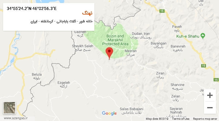 روستای نهنگ بر روی نقشه