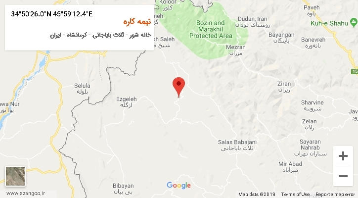 روستای نیمه کاره بر روی نقشه