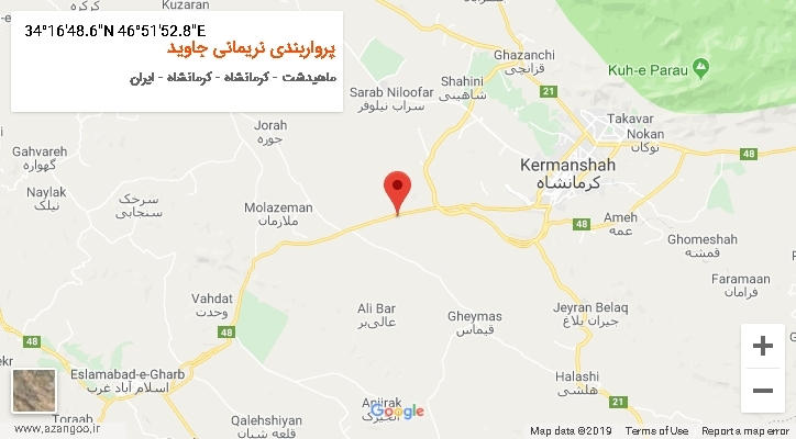 روستای پرواربندی نریمانی جاوید بر روی نقشه