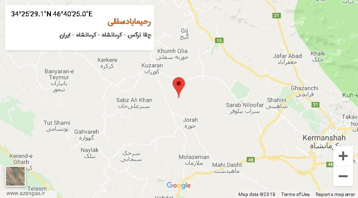 روستای رحیمابادسفلی بر روی نقشه