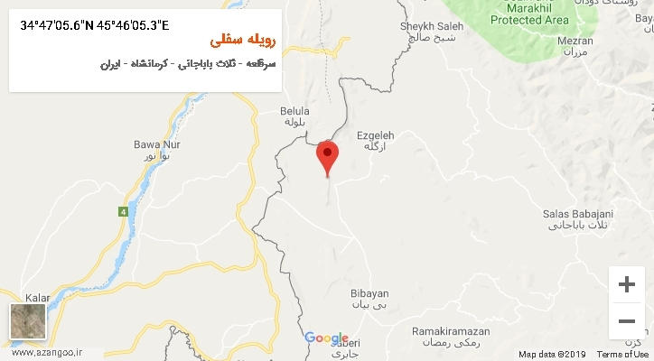روستای رویله سفلی بر روی نقشه