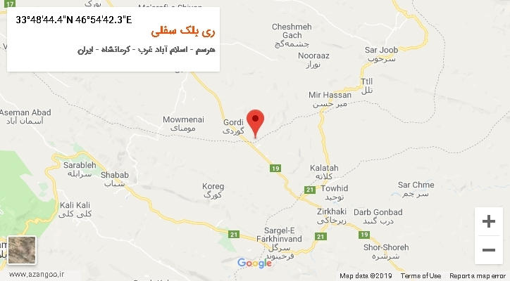روستای ری بلک سفلی بر روی نقشه