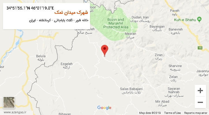 روستای شهرک میدان نمک بر روی نقشه