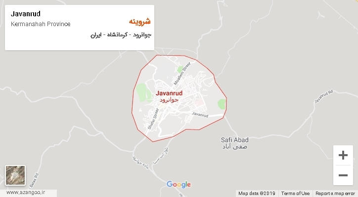 دهستان شروینه بر روی نقشه