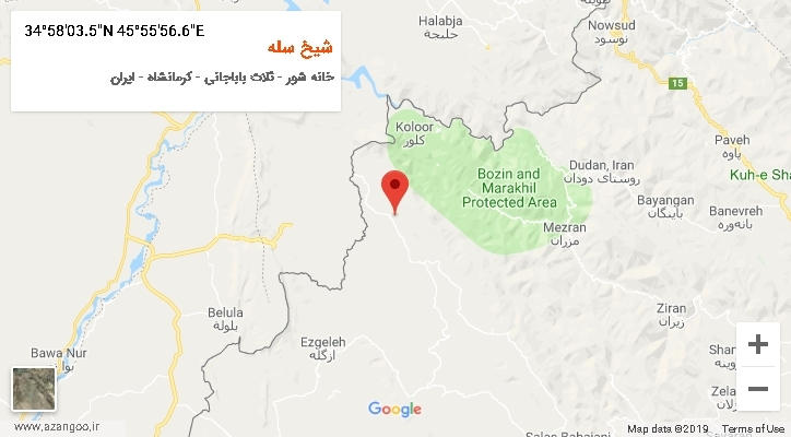 روستای شیخ سله بر روی نقشه