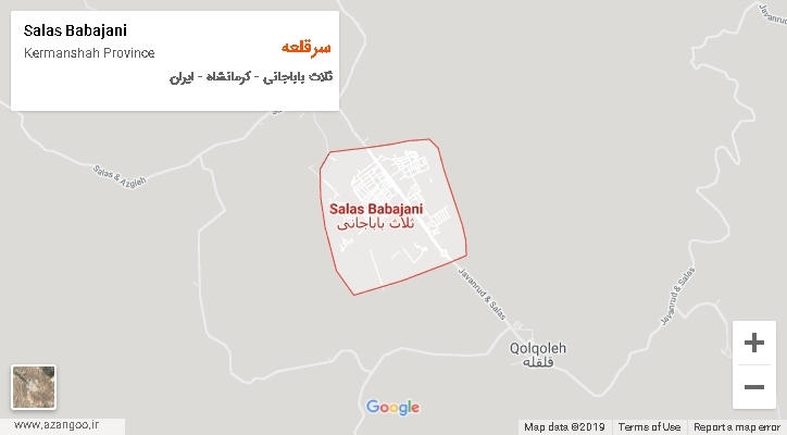 دهستان سرقلعه بر روی نقشه