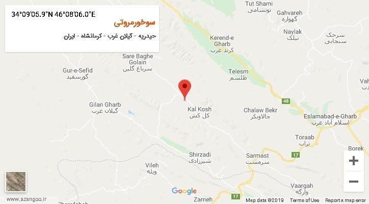 روستای سوخورمروتی بر روی نقشه