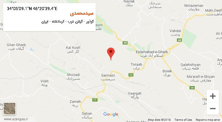 روستای سیدمحمدی بر روی نقشه