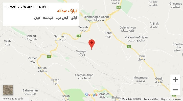 روستای ترازک عبداله بر روی نقشه