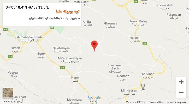 روستای توه روییله علیا بر روی نقشه