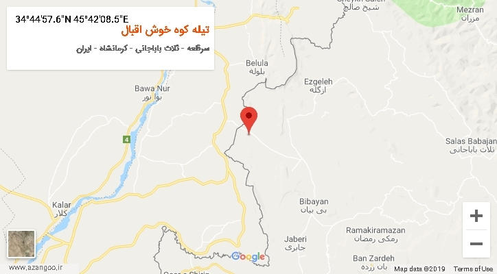 روستای تیله کوه خوش اقبال بر روی نقشه