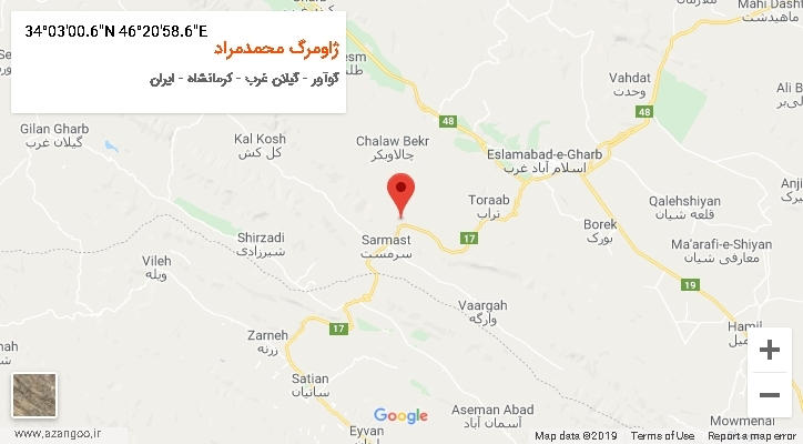 روستای ژاومرگ محمدمراد بر روی نقشه