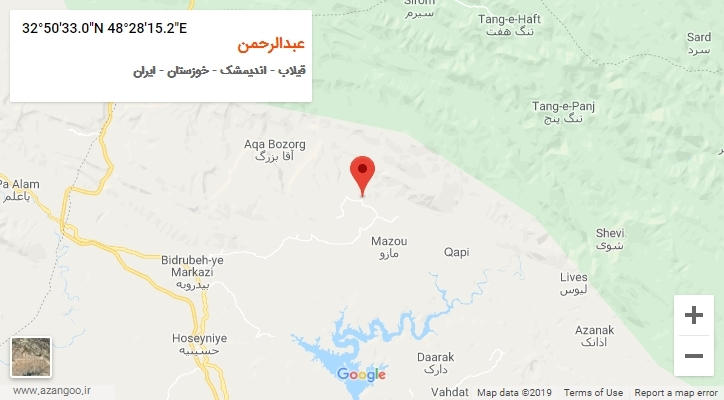 روستای عبدالرحمن بر روی نقشه