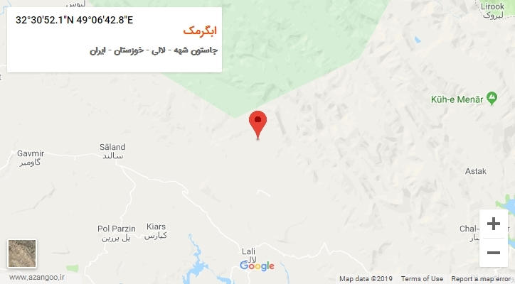 روستای ابگرمک بر روی نقشه