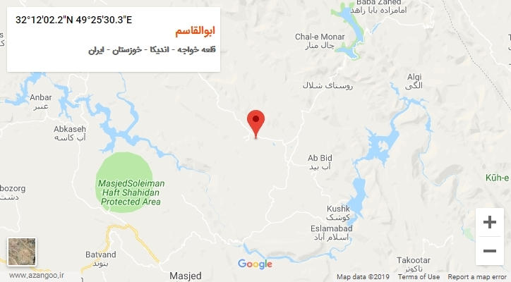 روستای ابوالقاسم بر روی نقشه