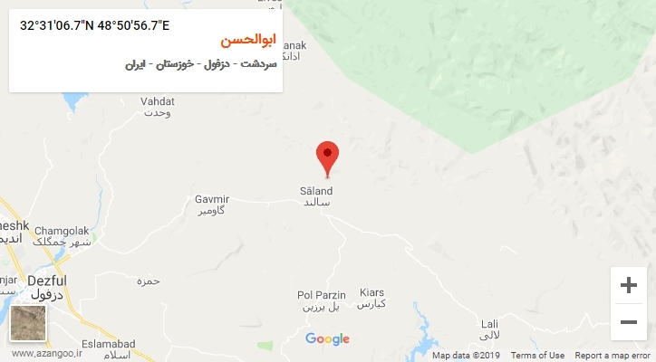 روستای ابوالحسن بر روی نقشه