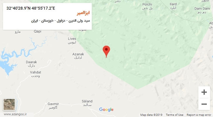 روستای ابزاامیر بر روی نقشه