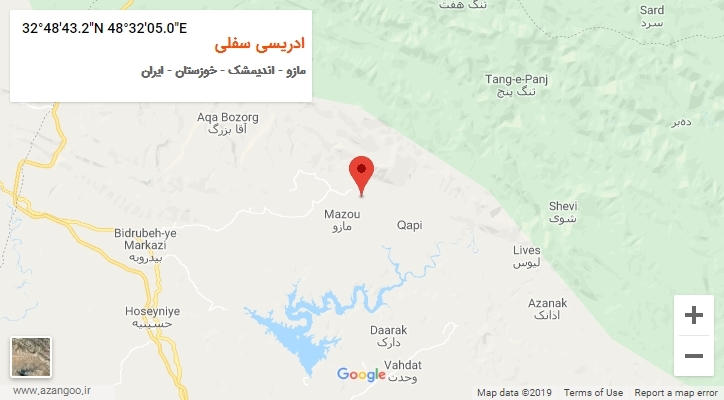روستای ادریسی سفلی بر روی نقشه