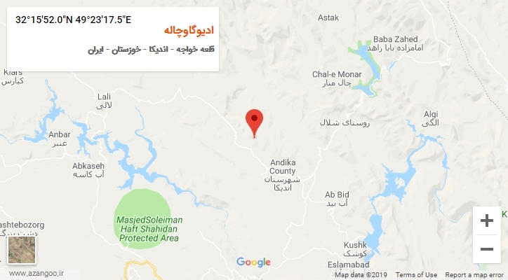 روستای ادیوگاوچاله بر روی نقشه