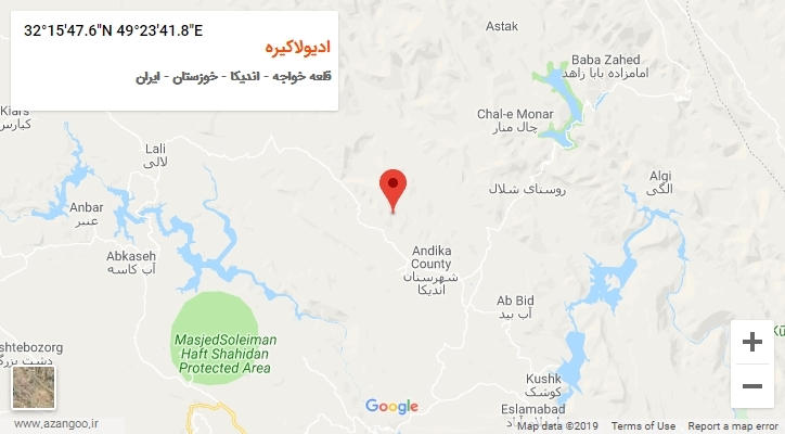 روستای ادیولاکیره بر روی نقشه