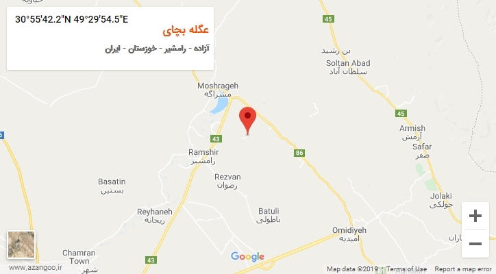روستای عگله بچای بر روی نقشه