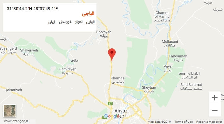 روستای الباجی بر روی نقشه