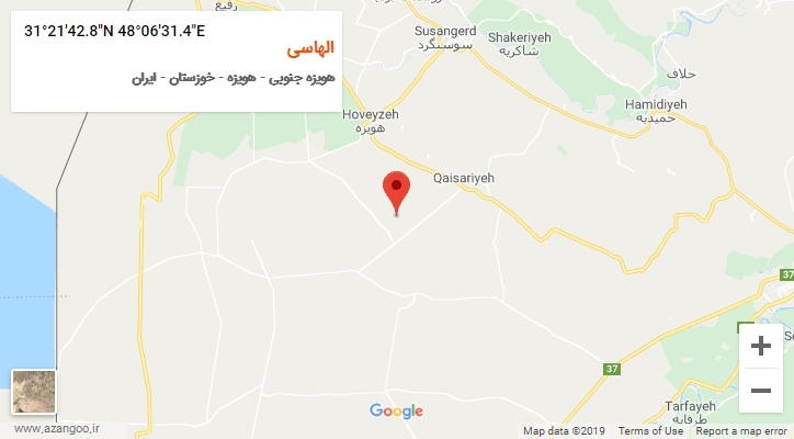 روستای الهاسی بر روی نقشه