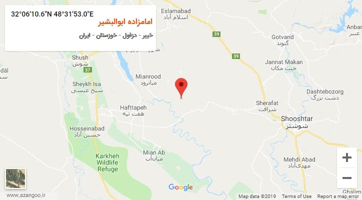 روستای امامزاده ابوالبشیر بر روی نقشه