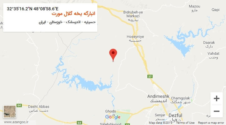 روستای انبارگه یخه گلال مورت بر روی نقشه