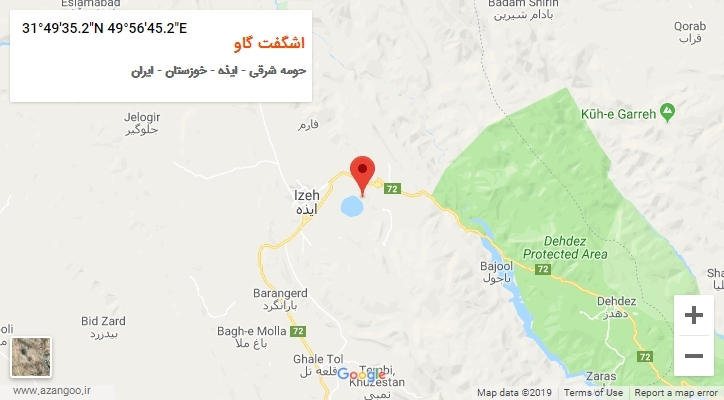 روستای اشگفت گاو بر روی نقشه