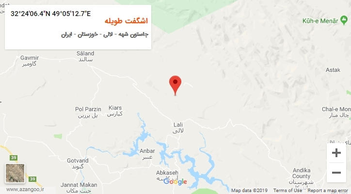 روستای اشگفت طویله بر روی نقشه