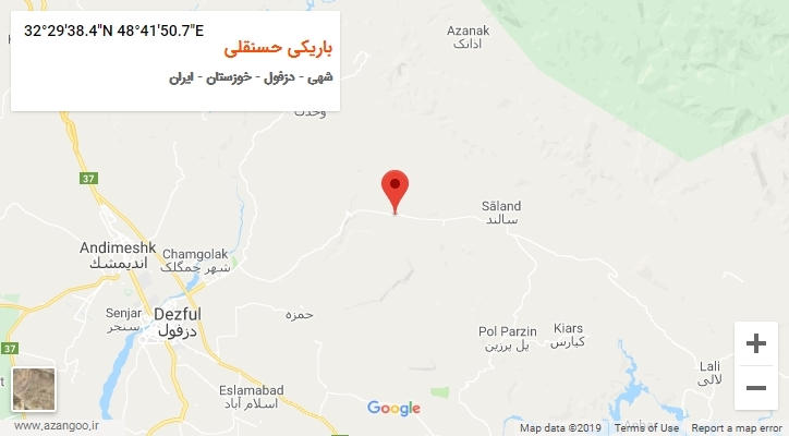 روستای باریکی حسنقلی بر روی نقشه