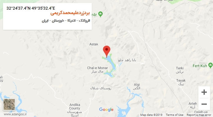 روستای بردزردعلیمحمدکریمی بر روی نقشه