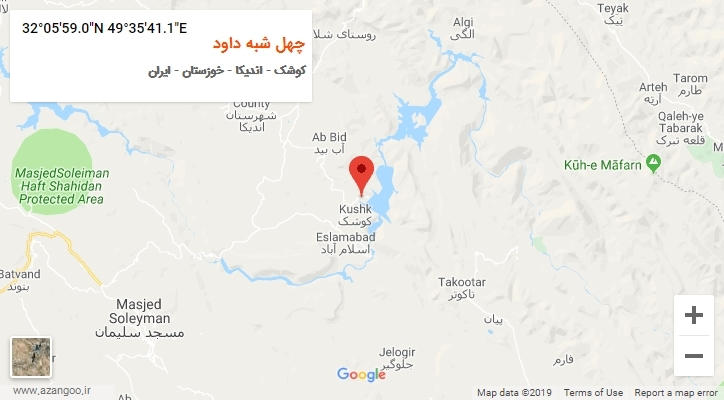 روستای چهل شبه داود بر روی نقشه