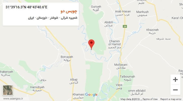 روستای چویس دو بر روی نقشه