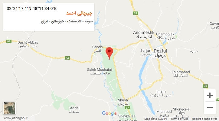 روستای چیچالی احمد بر روی نقشه