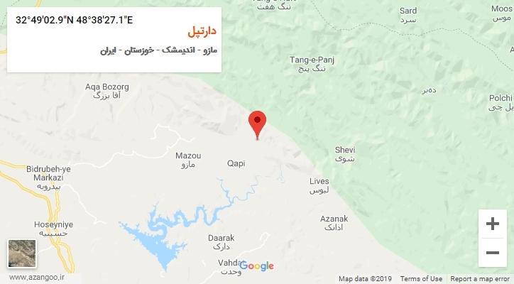 روستای دارتپل بر روی نقشه