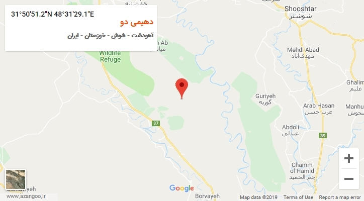 روستای دهیمی دو بر روی نقشه