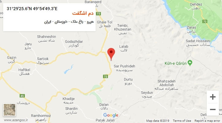 روستای دم اشگفت بر روی نقشه
