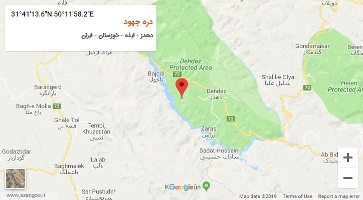 روستای دره جهود بر روی نقشه