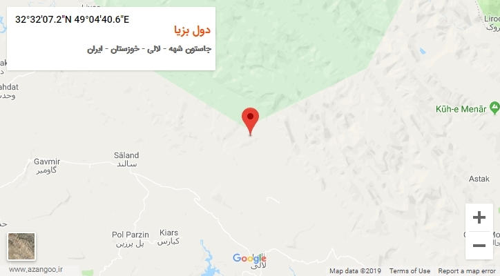 روستای دول بزیا بر روی نقشه