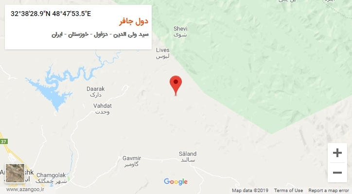روستای دول جافر بر روی نقشه