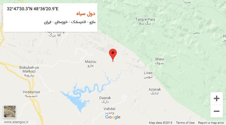 روستای دول سیاه بر روی نقشه