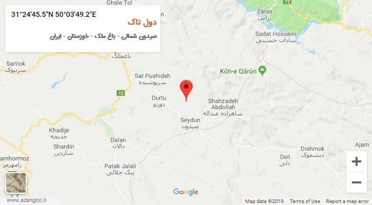 روستای دول تاک بر روی نقشه