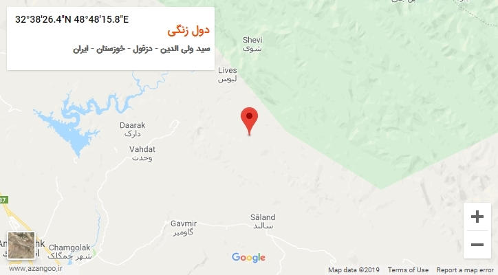 روستای دول زنگی بر روی نقشه