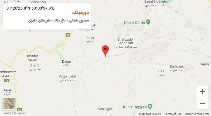 روستای دورمونک بر روی نقشه