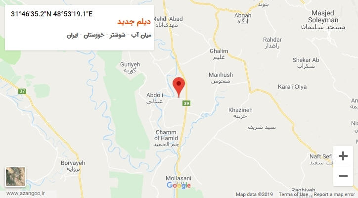 روستای دیلم جدید بر روی نقشه