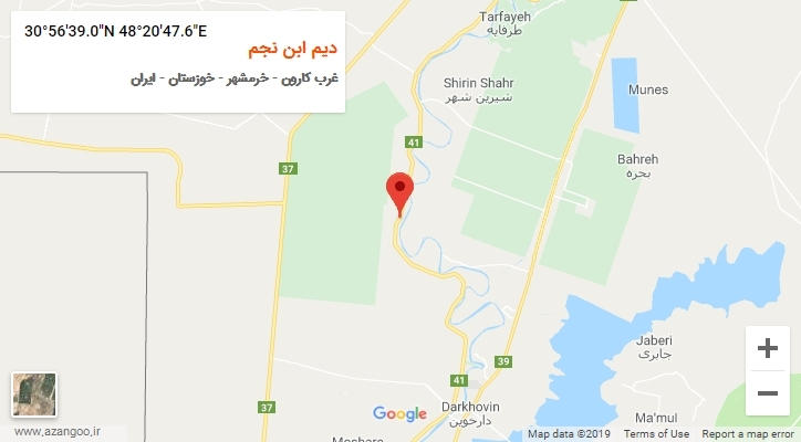 روستای دیم ابن نجم بر روی نقشه